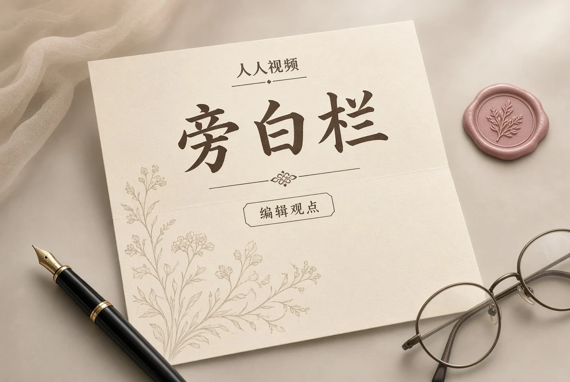 人人视频旁白栏